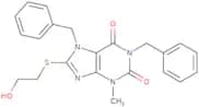 1,7-Dibenzyl-8-[(2-hydroxyethyl)sulfanyl]-3-methyl-2,3,6,7-tetrahydro-1H-purine-2,6-dione