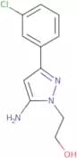 2-[5-Amino-3-(3-chlorophenyl)-1H-pyrazol-1-yl]ethan-1-ol