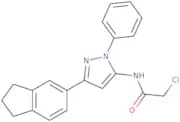 2-Chloro-N-[3-(2,3-dihydro-1H-inden-5-yl)-1-phenyl-1H-pyrazol-5-yl]acetamide