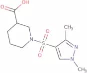 1-(1,3-Dimethyl-1H-pyrazole-4-sulfonyl)-piperidine-3-carboxylic acid