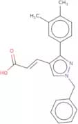 (2E)-3-[1-Benzyl-3-(3,4-dimethylphenyl)-1H-pyrazol-4-yl]prop-2-enoic acid