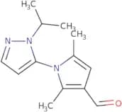 2,5-Dimethyl-1-[1-(propan-2-yl)-1H-pyrazol-5-yl]-1H-pyrrole-3-carbaldehyde