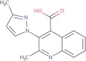 2-Methyl-3-(3-methyl-1H-pyrazol-1-yl)quinoline-4-carboxylic acid