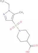 1-[(1-Ethyl-5-methyl-1H-pyrazol-4-yl)sulfonyl]piperidine-4-carboxylic acid