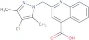 2-[(4-Chloro-3,5-dimethyl-1H-pyrazol-1-yl)methyl]quinoline-4-carboxylic acid