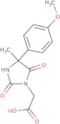2-[4-(4-Methoxyphenyl)-4-methyl-2,5-dioxoimidazolidin-1-yl]acetic acid