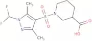 1-{[1-(Difluoromethyl)-3,5-dimethyl-1H-pyrazol-4-yl]sulfonyl}piperidine-3-carboxylic acid