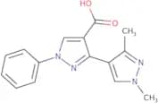 3-(1,3-Dimethyl-1H-pyrazol-4-yl)-1-phenyl-1H-pyrazole-4-carboxylic acid