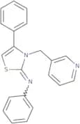 N,4-Diphenyl-3-(pyridin-3-ylmethyl)-2,3-dihydro-1,3-thiazol-2-imine