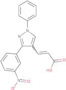(2E)-3-[3-(3-Nitrophenyl)-1-phenyl-1H-pyrazol-4-yl]prop-2-enoic acid
