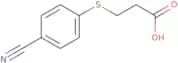 3-[(4-Cyanophenyl)sulfanyl]propanoic acid