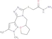 2-{[5-(1,5-Dimethyl-1H-pyrazol-3-yl)-4-[(tetrahydrofuran-2-yl)methyl]-4H-1,2,4-triazol-3-ylsulfany…