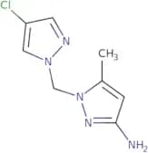 1-[(4-Chloro-1H-pyrazol-1-yl)methyl]-5-methyl-1H-pyrazol-3-amine