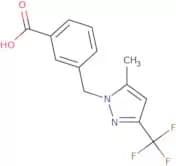 3-{[5-Methyl-3-(trifluoromethyl)-1H-pyrazol-1-yl]methyl}benzoic acid