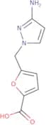 5-[(3-Amino-1H-pyrazol-1-yl)methyl]furan-2-carboxylic acid