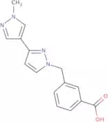 3-{[3-(1-Methyl-1H-pyrazol-4-yl)-1H-pyrazol-1-yl]methyl}benzoic acid