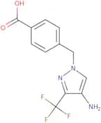 4-{[4-Amino-3-(trifluoromethyl)-1H-pyrazol-1-yl]methyl}benzoic acid