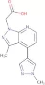 2-[3-Methyl-4-(1-methyl-1H-pyrazol-4-yl)-1H-pyrazolo[3,4-b]pyridin-1-yl]acetic acid