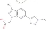 2-[4-(Difluoromethyl)-3-methyl-6-(1-methyl-1H-pyrazol-4-yl)-1H-pyrazolo[3,4-b]pyridin-1-yl]acetic …