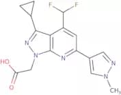 2-[3-Cyclopropyl-4-(difluoromethyl)-6-(1-methyl-1H-pyrazol-4-yl)-1H-pyrazolo[3,4-b]pyridin-1-yl]ac…