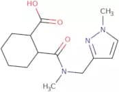 2-{Methyl[(1-methyl-1H-pyrazol-3-yl)methyl]carbamoyl}cyclohexane-1-carboxylic acid