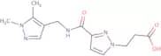 3-(3-{[(1,5-Dimethyl-1H-pyrazol-4-yl)methyl]carbamoyl}-1H-pyrazol-1-yl)propanoic acid