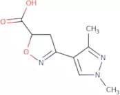 3-(1,3-Dimethyl-1H-pyrazol-4-yl)-4,5-dihydro-1,2-oxazole-5-carboxylic acid
