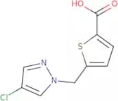 5-[(4-Chloro-1H-pyrazol-1-yl)methyl]thiophene-2-carboxylic acid