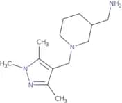 {1-[(Trimethyl-1H-pyrazol-4-yl)methyl]piperidin-3-yl}methanamine