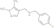 [(1,5-Dimethyl-1H-pyrazol-4-yl)methyl][(4-fluorophenyl)methyl]amine