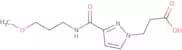 3-{3-[(3-Methoxypropyl)carbamoyl]-1H-pyrazol-1-yl}propanoic acid