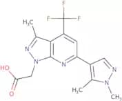2-[6-(1,5-Dimethyl-1H-pyrazol-4-yl)-3-methyl-4-(trifluoromethyl)-1H-pyrazolo[3,4-b]pyridin-1-yl]ac…