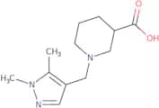 1-[(1,5-Dimethyl-1H-pyrazol-4-yl)methyl]piperidine-3-carboxylic acid