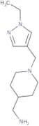{1-[(1-Ethyl-1H-pyrazol-4-yl)methyl]piperidin-4-yl}methanamine