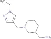 {1-[(1-Ethyl-1H-pyrazol-4-yl)methyl]piperidin-3-yl}methanamine