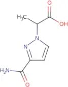 2-(3-Carbamoyl-1H-pyrazol-1-yl)propanoic acid