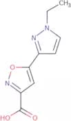 5-(1-Ethyl-1H-pyrazol-3-yl)-1,2-oxazole-3-carboxylic acid