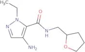 4-Amino-1-ethyl-N-[(oxolan-2-yl)methyl]-1H-pyrazole-5-carboxamide
