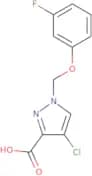 4-Chloro-1-(3-fluorophenoxymethyl)-1H-pyrazole-3-carboxylic acid