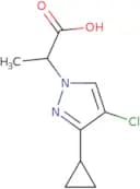 2-(4-Chloro-3-cyclopropyl-1H-pyrazol-1-yl)propanoic acid