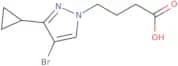 4-(4-Bromo-3-cyclopropyl-1H-pyrazol-1-yl)butanoic acid