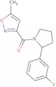 3-[2-(3-Fluorophenyl)pyrrolidine-1-carbonyl]-5-methyl-1,2-oxazole