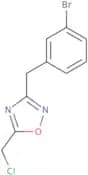 3-[(3-Bromophenyl)methyl]-5-(chloromethyl)-1,2,4-oxadiazole