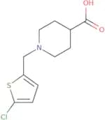 1-[(5-Chlorothiophen-2-yl)methyl]piperidine-4-carboxylic acid