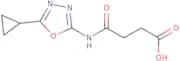 3-[(5-Cyclopropyl-1,3,4-oxadiazol-2-yl)carbamoyl]propanoic acid
