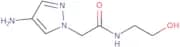 2-(4-Amino-1H-pyrazol-1-yl)-N-(2-hydroxyethyl)acetamide