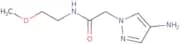 2-(4-Amino-1H-pyrazol-1-yl)-N-(2-methoxyethyl)acetamide