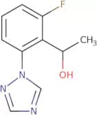 1-[2-Fluoro-6-(1H-1,2,4-triazol-1-yl)phenyl]ethan-1-ol