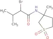 2-​Bromo-​3-​methyl-​N-​(tetrahydro-​3-​methyl-​1,​1-​dioxido-​3-​thienyl)​-butanamide,