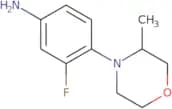 3-Fluoro-4-(3-methylmorpholin-4-yl)aniline